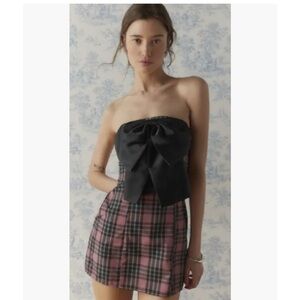 Urban outfitters kimchi blue emery bow mini dress size medium NWOT